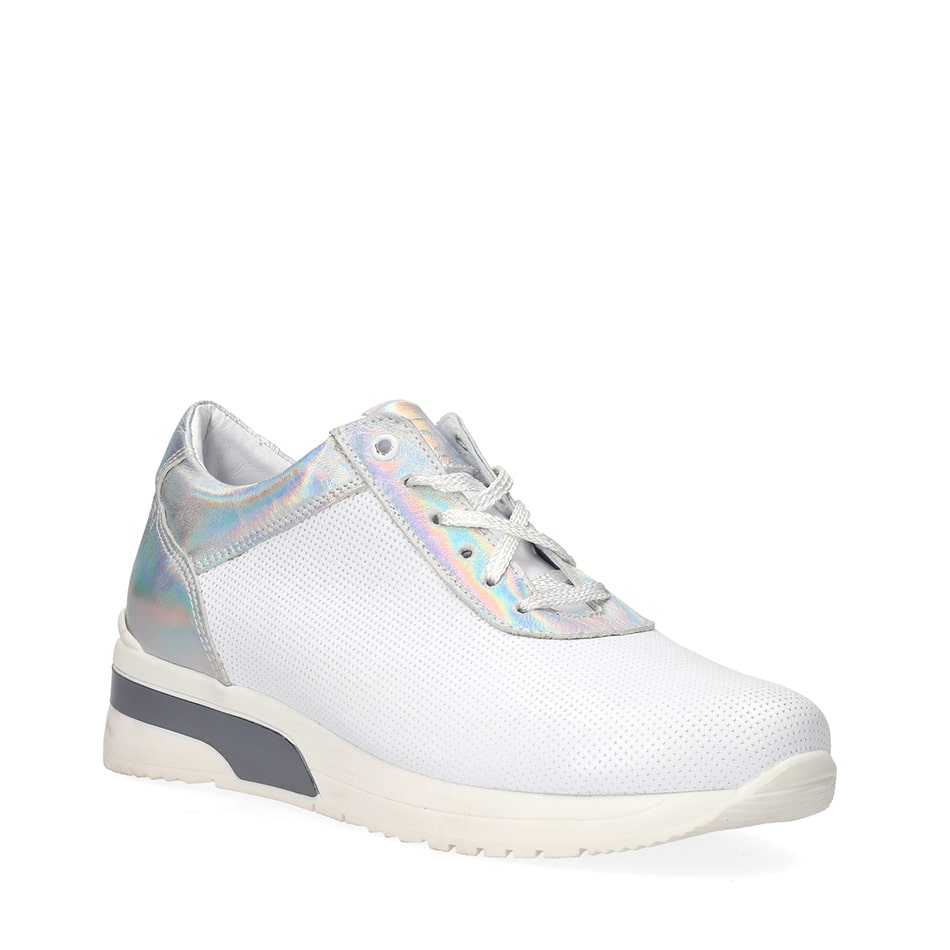  Białe skórzane buty sportowe