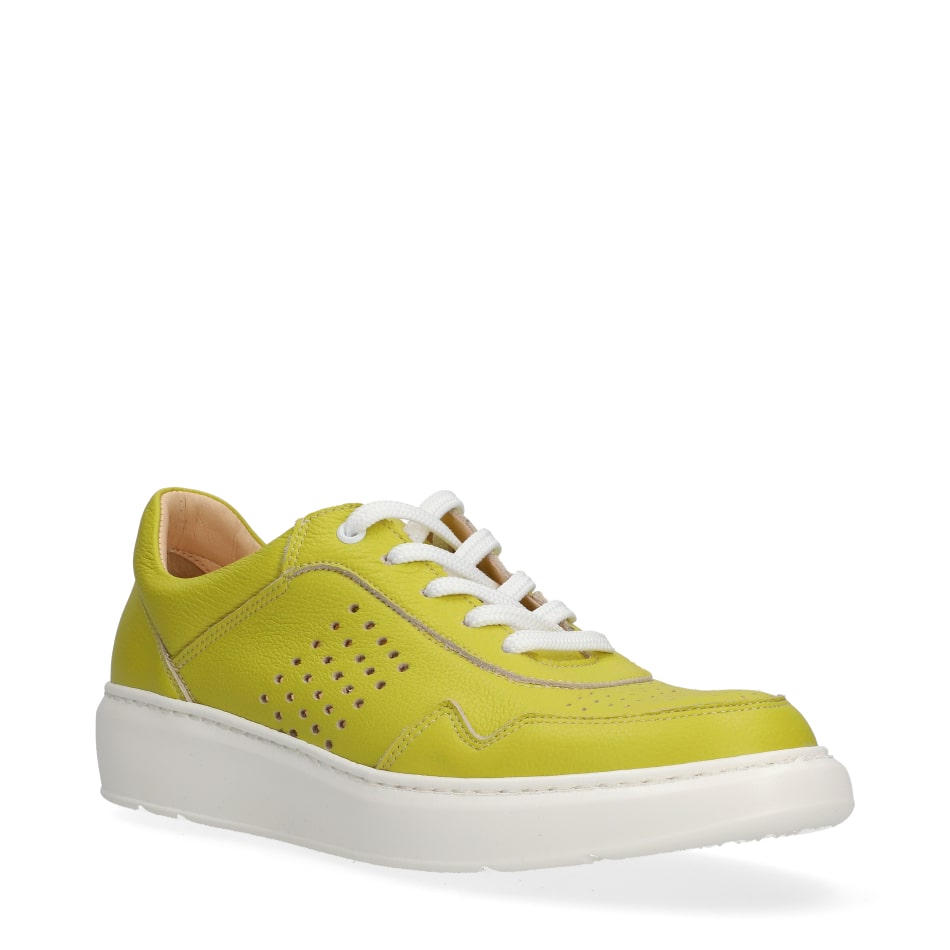  Zielone skórzane buty sportowe
