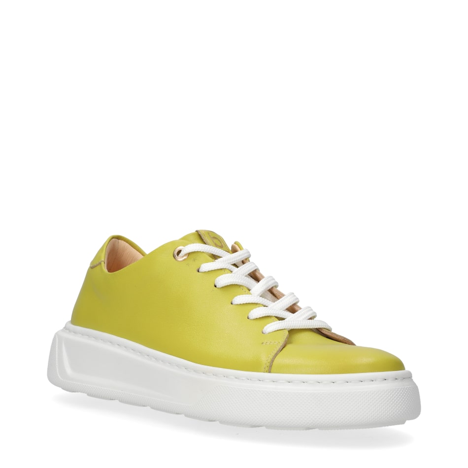  Zielone skórzane buty sportowe